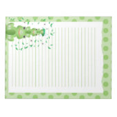 Grüne Frösche gepunktete Waldtiere Notizblock (Vorderseite)