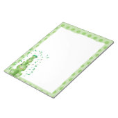 Grüne Frösche gepunktete Waldtiere Notizblock (angewinkelt)