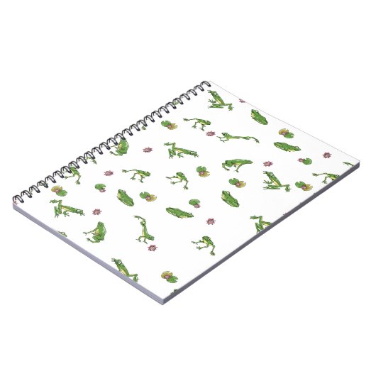 Grüne Frösche Notizblock (Linke Seite)