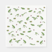 Grüne Frösche Serviette (Vorderseite)