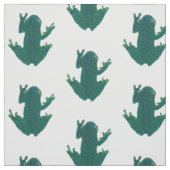 Grüne Frösche Stoff (Muster)
