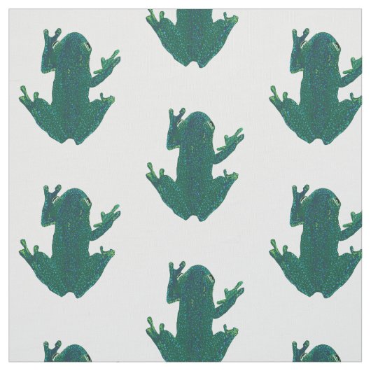 Grüne Frösche Stoff (Muster)
