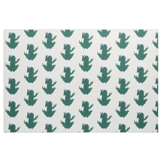 Grüne Frösche Stoff (Fat Quarter (45,7 x 55,9 cm))