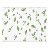 Grüne Frösche Tischdecke (Vorderseite (Horizontal))
