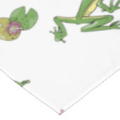 Grüne Frösche Tischdecke (Schrägansicht)