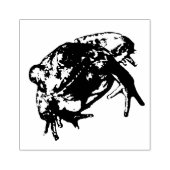 Grüne Froschkautschuk-Briefmarke Gummistempel (Prägung)