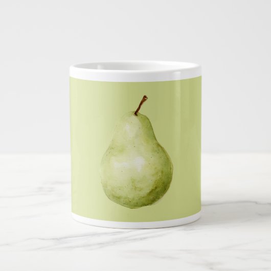 Grüne Frucht Birne Jumbo-Tasse (Vorderseite)