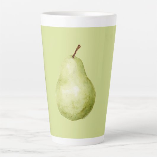 Grüne Frucht Birne Milchtasse (Vorderseite)