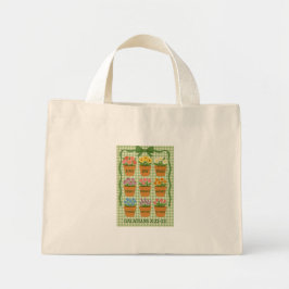 Grüne Früchte des Geistes Mini Stoffbeutel