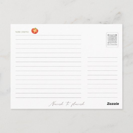 Grüne Fruchtsäfte Rezept Postkarte (Rückseite)