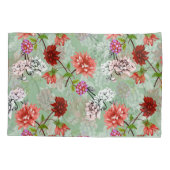 Grüne Frühlingsblüte: Handgezeichnet Kissenbezug (Rückseite)