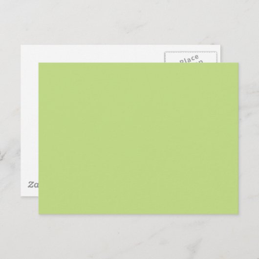 Grüne Frühlingsfarbe angepasst Postkarte (Vorne/Hinten)