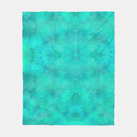 Grüne Frühlingsfarbe Fleecedecke (Vorderseite)