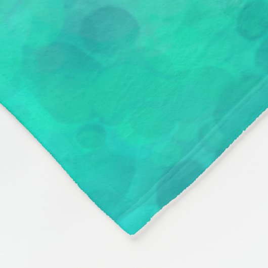 Grüne Frühlingsfarbe Fleecedecke (Ecke)