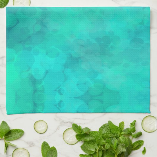 Grüne Frühlingsfarbe Geschirrtuch (Gefaltet)