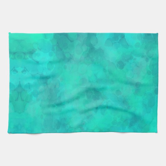 Grüne Frühlingsfarbe Geschirrtuch (Horizontal)