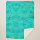 Grüne Frühlingsfarbe Sherpadecke (Vorderseite)