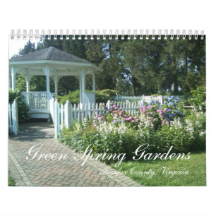 Grüne Frühlingsgärten, Fairfax Landkreis, Virgini. Kalender