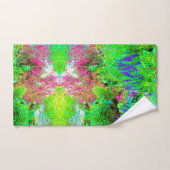 Grüne Frühlingsgärtnerei mit Peongs Badhandtuch Set (Handtuch)