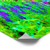 Grüne Frühlingsgärtnerei mit Peongs Poster (Ecke)