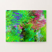Grüne Frühlingsgärtnerei mit Peongs Puzzle (Horizontal)
