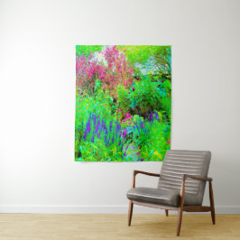 Grüne Frühlingsgärtnerei mit Peongs Wandteppich