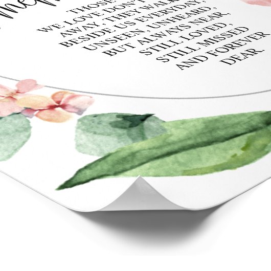 Grüne Frühlingssymbol Poster (Ecke)