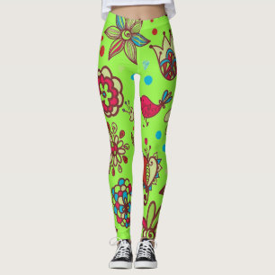 Grüne Frühlingszeit Leggings