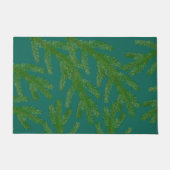 Grüne Furniere mit Festivitäten Fußmatte (Vorderseite)