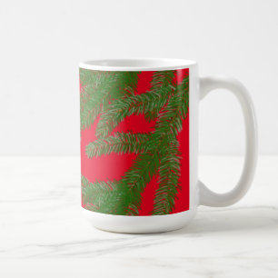 Grüne Furniere mit Festivitäten Kaffeetasse