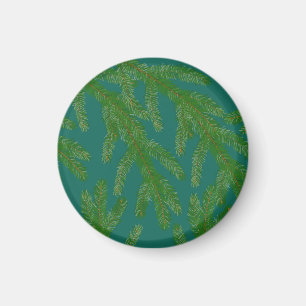 Grüne Furniere mit Festivitäten Magnet