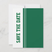 Grüne Fußball-Hochzeit rettet die Ankündigung (Rückseite)