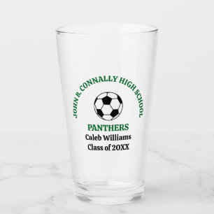 Grüne Fußballmannschaft der High School personalis Glas