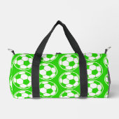 Grüne Fußballmuster-Schraubengrafik Duffle Bag (Vorderseite)