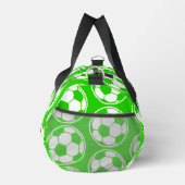 Grüne Fußballmuster-Schraubengrafik Duffle Bag (Rechts)