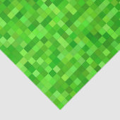 Grüne Gamer-Pixel | Geburtstagspartei Seidenpapier (Detail)