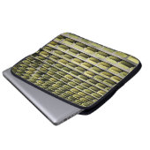 Grüne Gangstühle Laptopschutzhülle (Vorne Knopf)