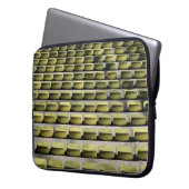 Grüne Gangstühle Laptopschutzhülle (Vorderseite Links)