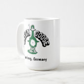 Grüne Gans Bar Kaffeetasse (Vorderseite Links)