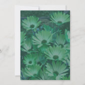 Grüne Gänseblümchen Floral Einladung (Rückseite)
