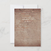 Grüne Garland Hochzeit Informationen Einladung (Rückseite)