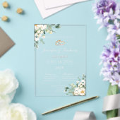Grüne Garten-Acryl-Hochzeit Acryleinladungen (In Situ (Hochzeit))