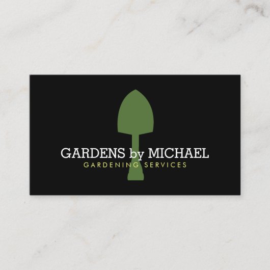 Grüne Gartendienstleistungen - Visitenkarte (Vorderseite)