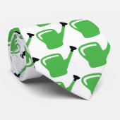 grüne Gärtner-Gießkanne Krawatte (Gerollt)