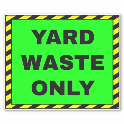 Grüne Gärtnerei Aufkleber (Vorderseite)