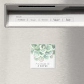 Grüne Gastgeschenk Hochzeit der botanischen Seite Magnet (In Situ (Geschirrspüler))