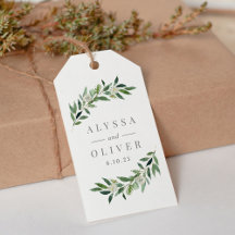 Grüne Gastgeschenk Hochzeit Tag Gift Tags