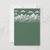 Grüne Gebirgsfrüchte RSVP Karte (Rückseite)