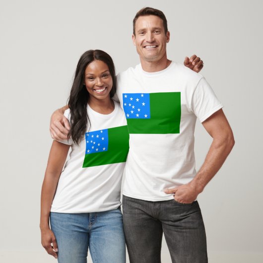 Grüne Gebirgsjungen-Flagge T-Shirt (Unisex)