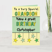 Grüne Geburtstagsfeier der Enkelin Karte (Vorderseite)